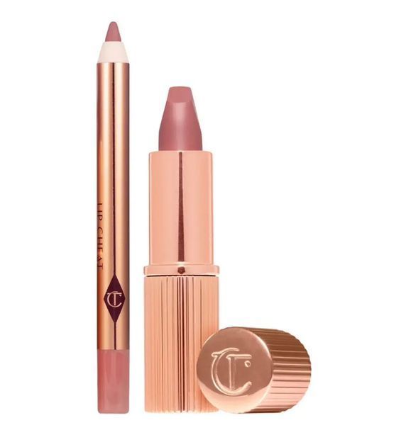 Набір для губ Charlotte Tilbury Pillow Talk Lipstick & Liner Set Mini, помада та олівець 646-7a4 фото
