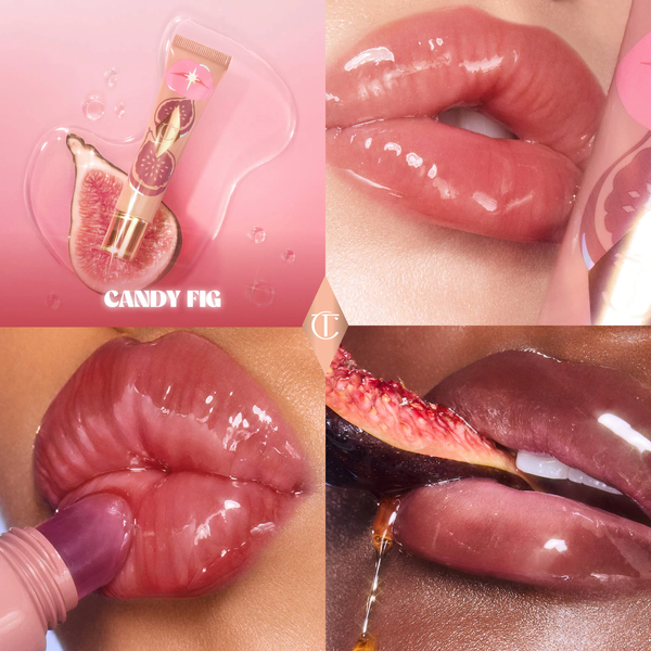 Увлажняющее масло-блеск для губ Charlotte Tilbury Unreal Lips Healthy Glow Nectar Oil, оттенок Juicylicious Candy Fig, 14мл 345-908 фото
