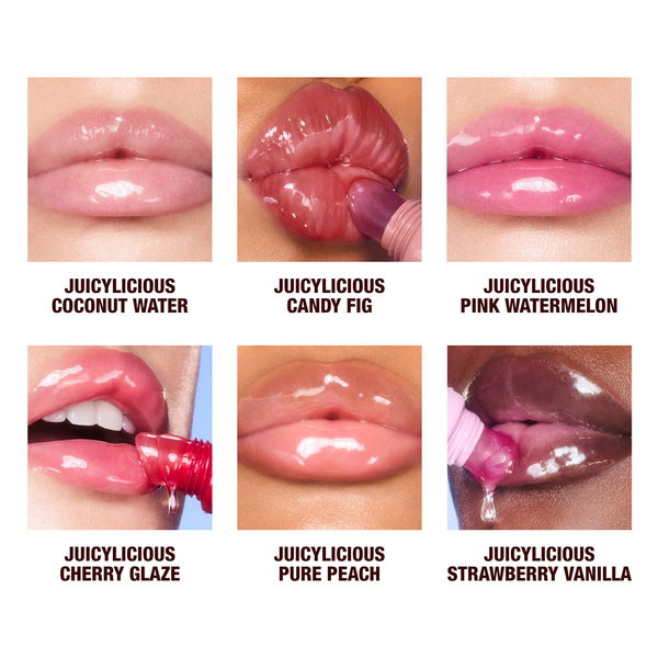 Увлажняющее масло-блеск для губ Charlotte Tilbury Unreal Lips Healthy Glow Nectar Oil, оттенок Juicylicious Candy Fig, 14мл 345-908 фото