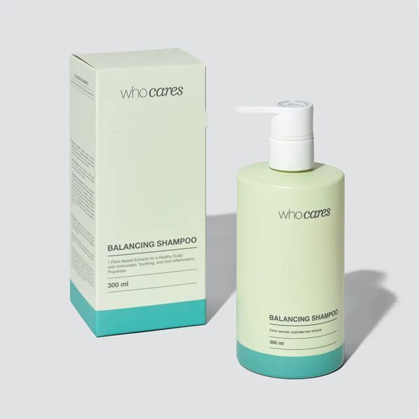 Шампунь безсульфатний WhoCares Balancing Shampoo, 300 мл ab5-116 фото