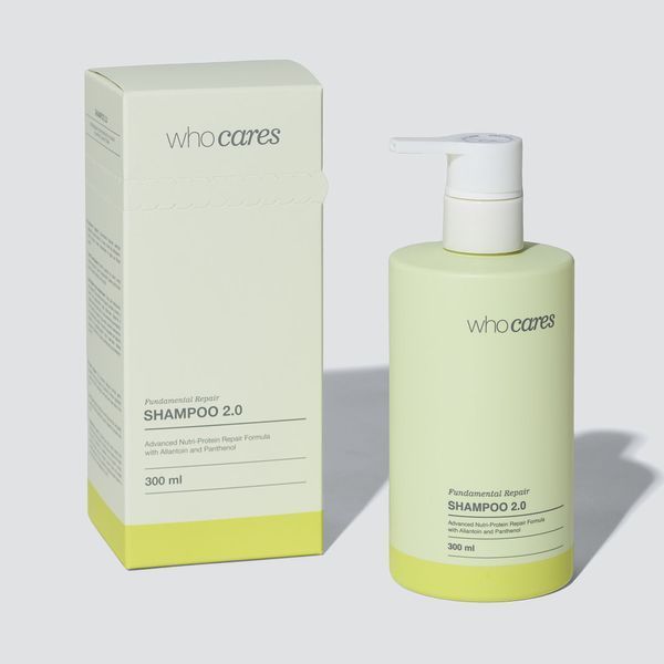 Шампунь для глибокого очищення шкіри голови whocares Shampoo 2.0 Fundamental Repair, 300 мл bb6-a47 фото